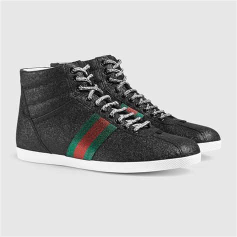 gucci glitter web shoes men cheap|Gucci Web Accent Glitter Sneakers .